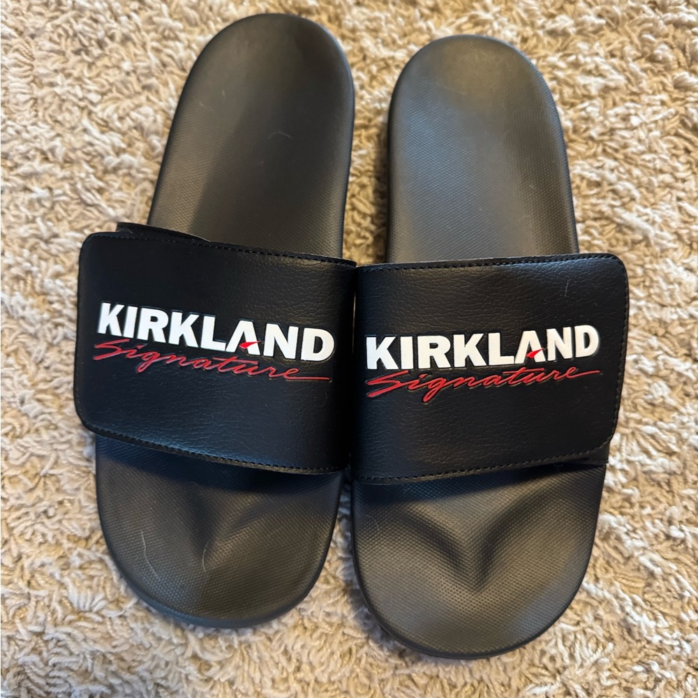 Kirkland Signature Men’s Black Slide Sandals